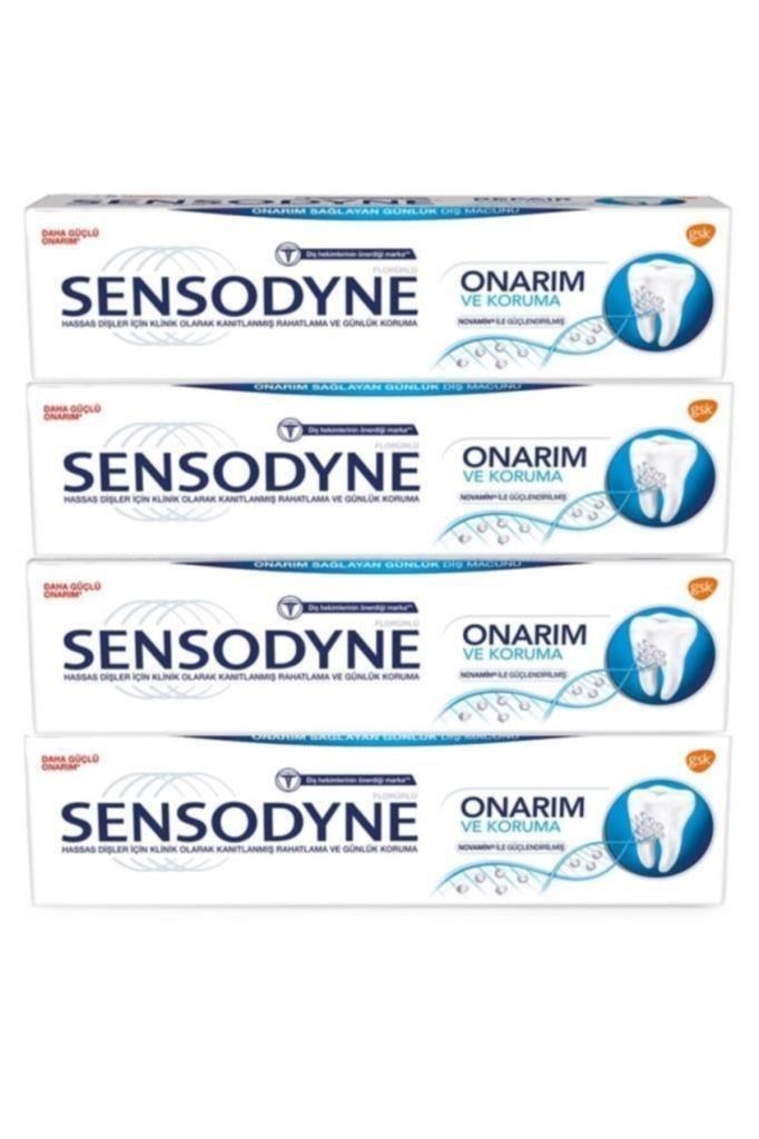 Sensodyne Onarım ve Koruma 75 ml 4 Adet Diş Macunu
