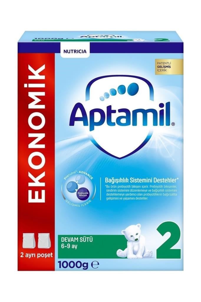 Aptamil 2 Devam Sütü 1000 gr (MİAD: 10/09/2022)
