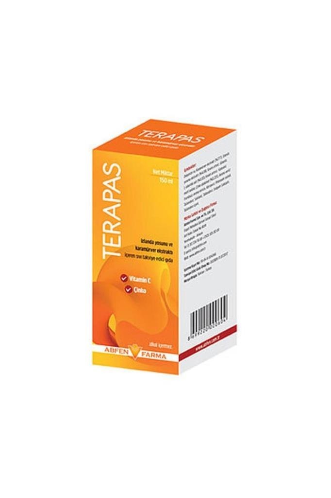 Terapas Kara Mürver İzlanda Yosunu Extratlı Şurup 150 ml