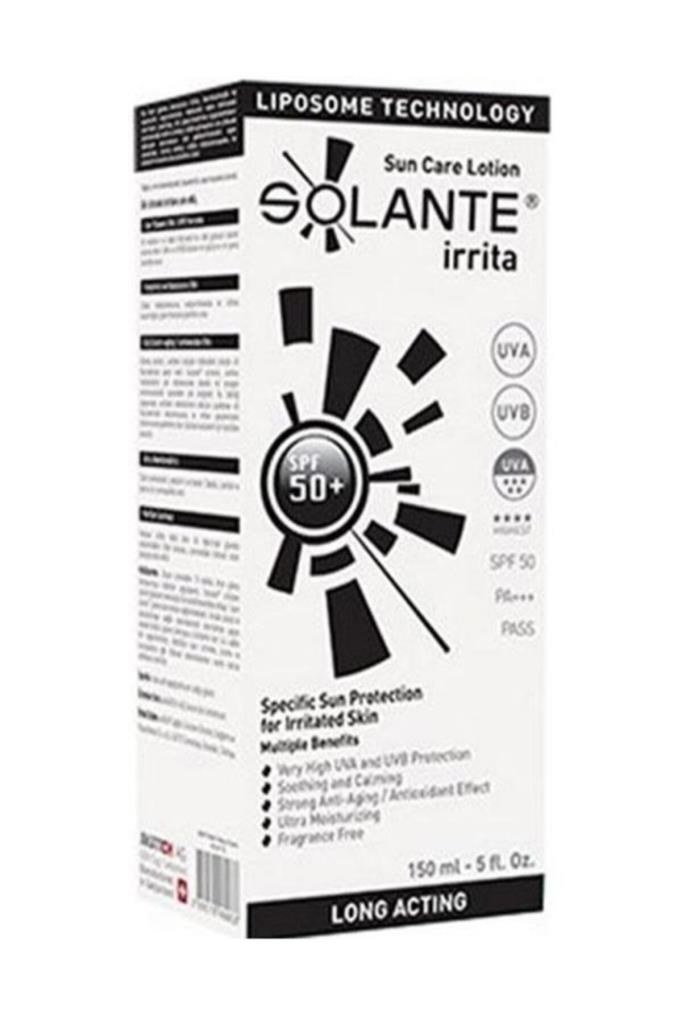 Solante Irrita Sun Care Lotion Spf 50+ 150 ml Tahriş Olmuş Cilt Güneş Losyonu
