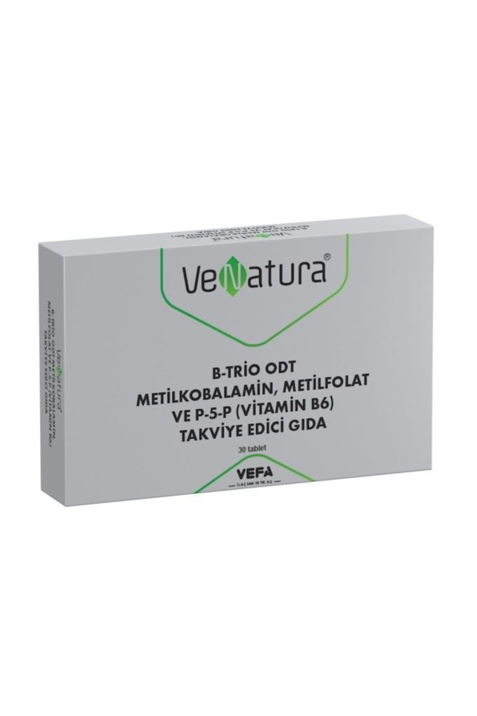 Venatura B-Trio Odt Metilkobalamin Metilfolat ve P-5-P 30 Tablet