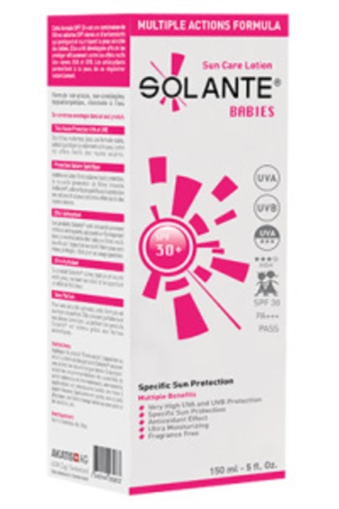 Solante Babies Sun Care Lotion Spf 30 150 ml Bebekler için Güneş Losyonu