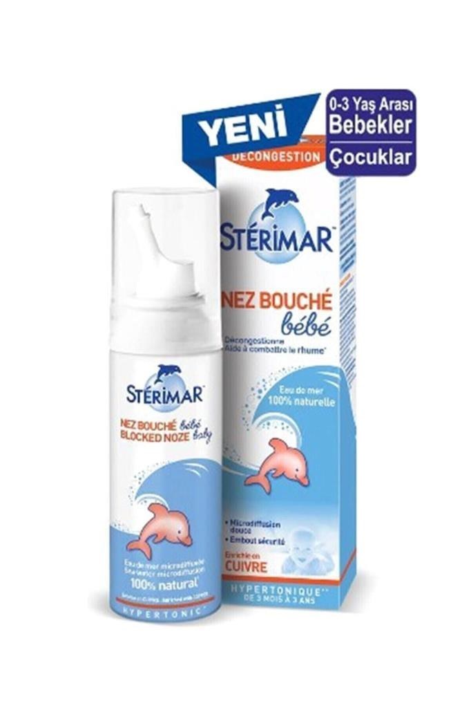 Sterimar Baby Hipertonik Blocked Nose Deniz Suyu 100 ml Burun Spreyi