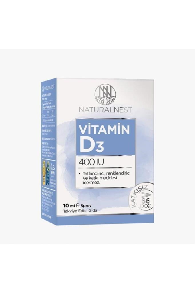 NaturalNest Vitamin D3 400 IU Sprey 10 ml