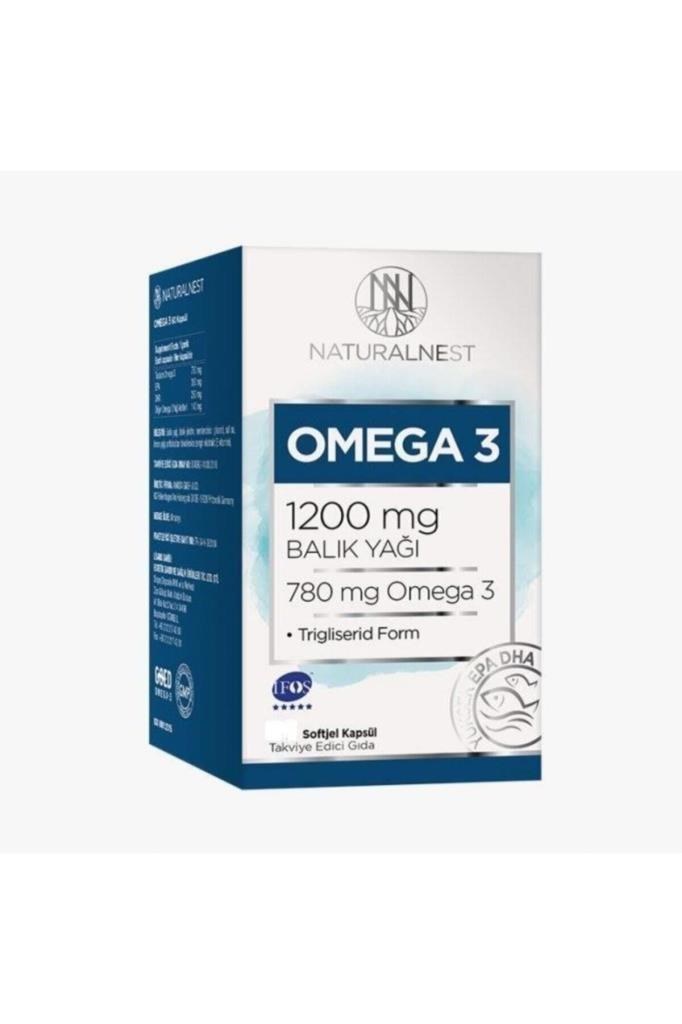 NaturalNest Omega 3 1200 mg 30 Kapsül Balık Yağı