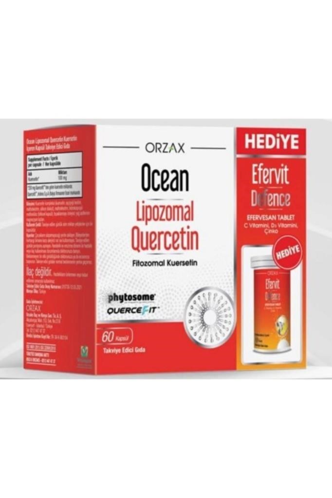 Ocean Lipozmal Quercetin Efervesan 60 Kapsül + Efervit Defence Efervesan 10 Tablet