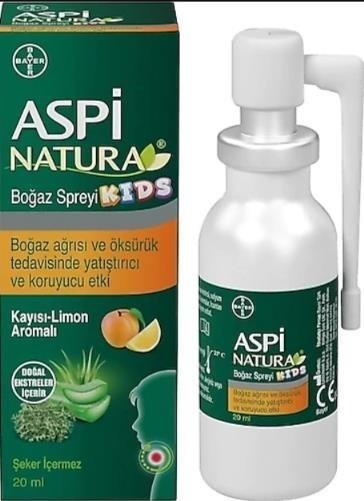 Aspi Natura Kids Boğaz Spreyi 20 ml