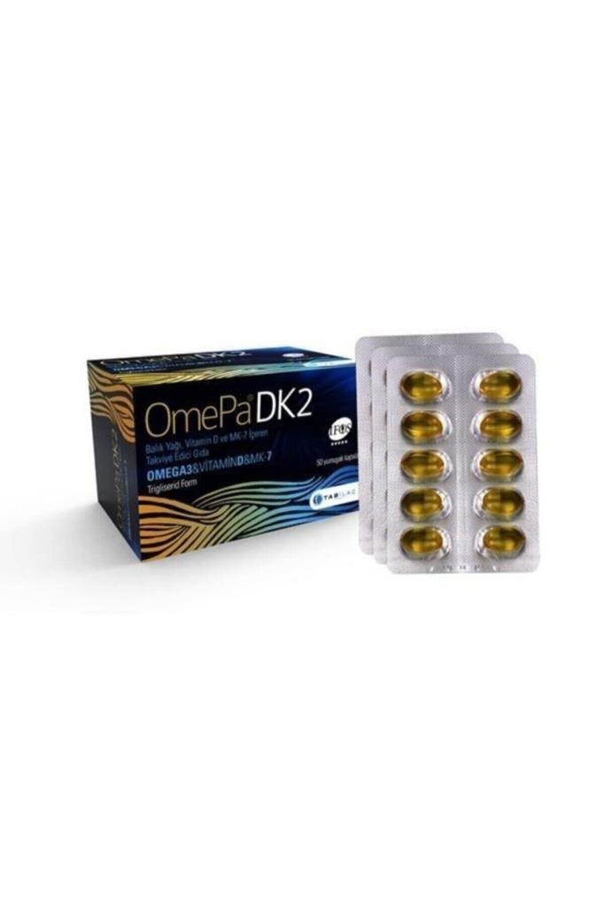 OmePa DK2 Omega 3 Vitamin D ve MK-7 50 Kapsül