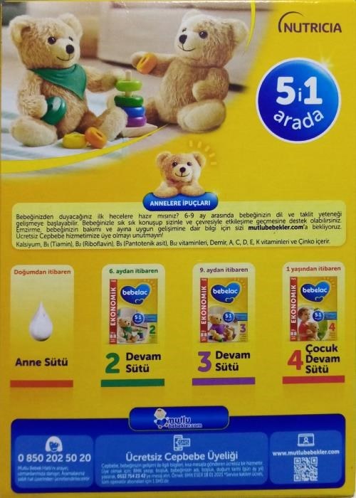Bebelac 2 Devam Sütü 800 gr
