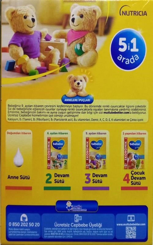 Bebelac 3 Devam Sütü 800 gr