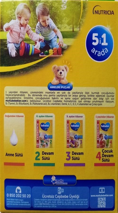 Bebelac 4 Çocuk Devam Sütü 800 gr