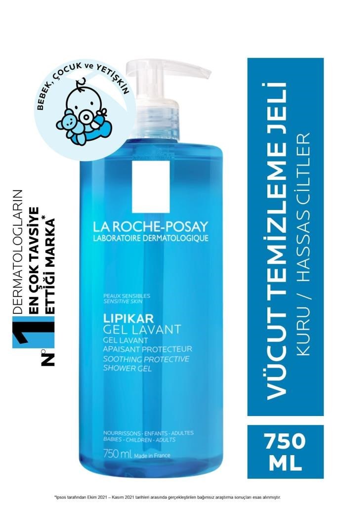 La Roche-Posay Lipikar Gel Lavant 750 ml Yüz ve Vücut Temizleme Jeli