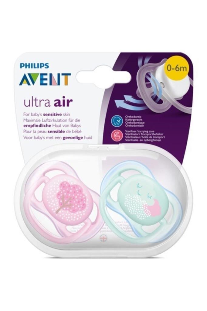 Philips Avent SCF343/20 Ultra Air 2'li 0-6 Ay Silikon Emzik