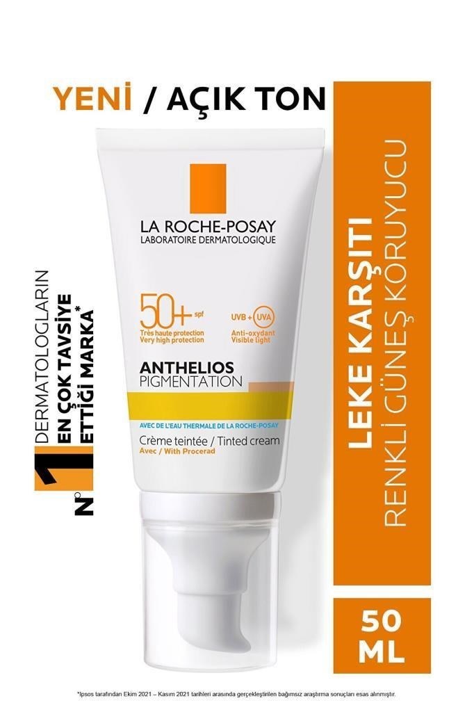 La Roche-Posay Anthelios Pigmentation Tinted Light Spf 50+ 50 ml Leke Karşıtı Güneş Kremi