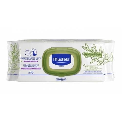 Mustela Cleansing Wipes Huile D'Olive Islak Mendil 50'li
