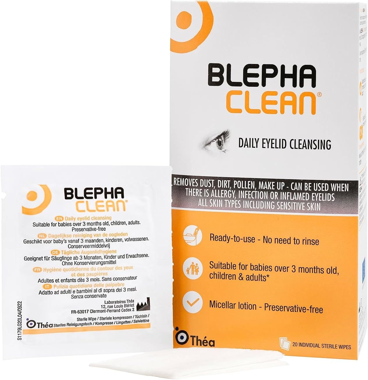 Blephaclean 20 Adet Göz Makyaj Temizleme Mendili