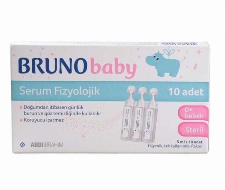 Bruno Baby 5 ml 10'lu Flakon Serum Fizyolojik