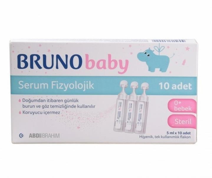 Bruno Baby 5 ml 10'lu Flakon Serum Fizyolojik