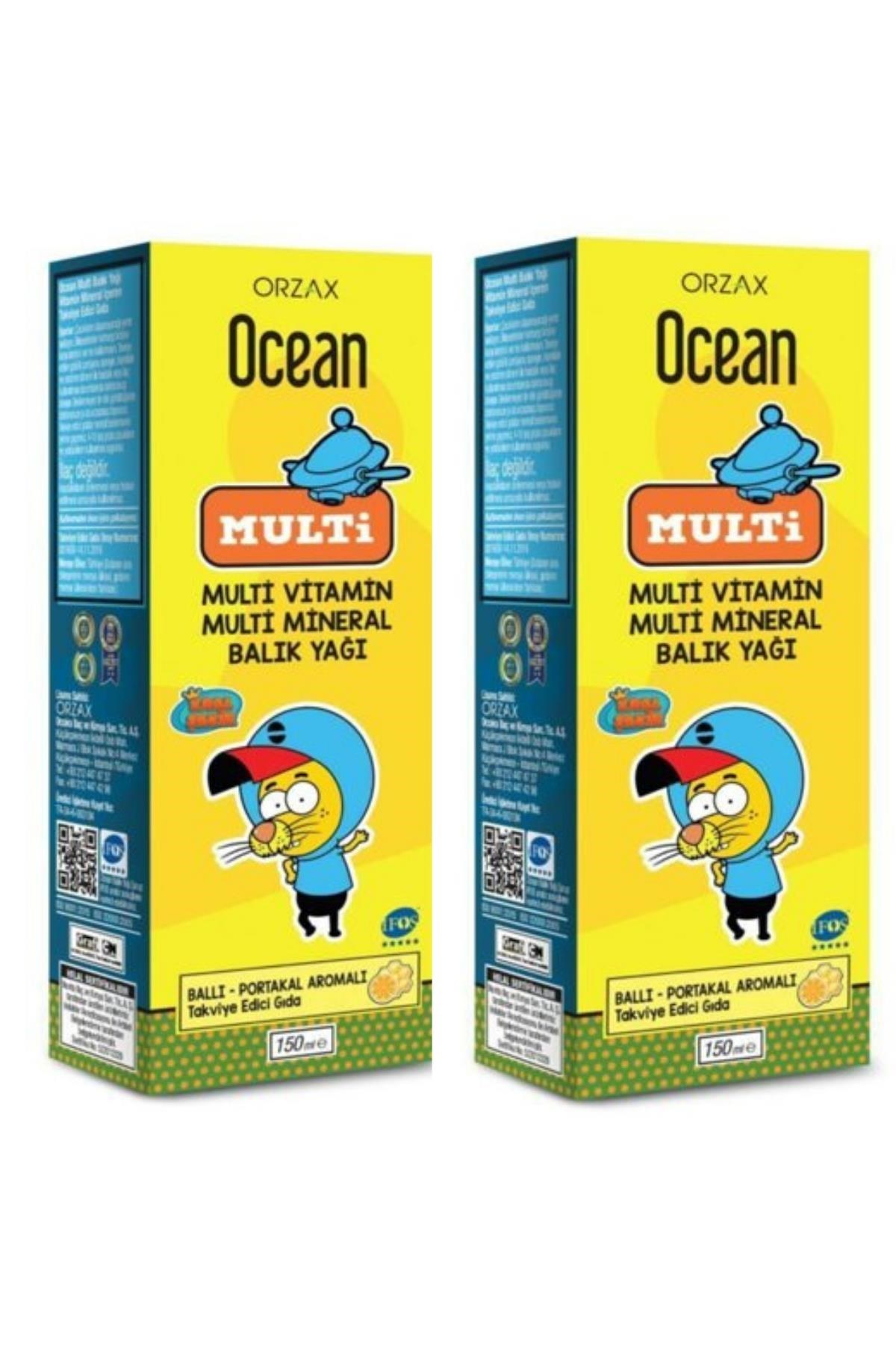 Ocean Multi Omega 3 150 ml Şurup 2 li