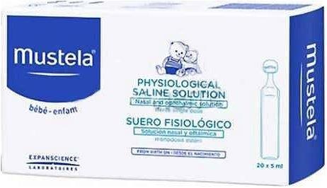 Mustela Physiological Saline 5 ml x 20'li Flakon Serum Fizyolojik