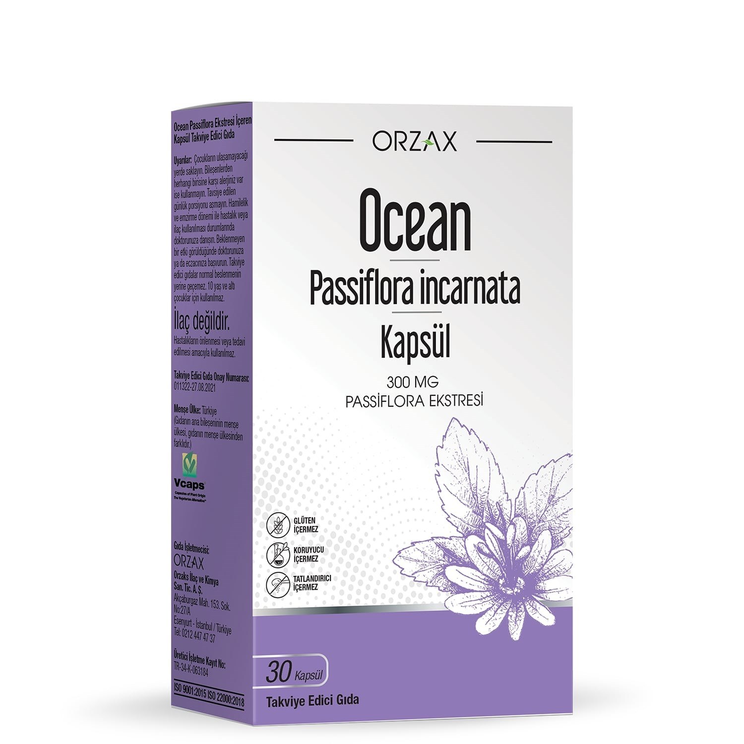 Ocean Passiflora incarnata 30  Kapsül