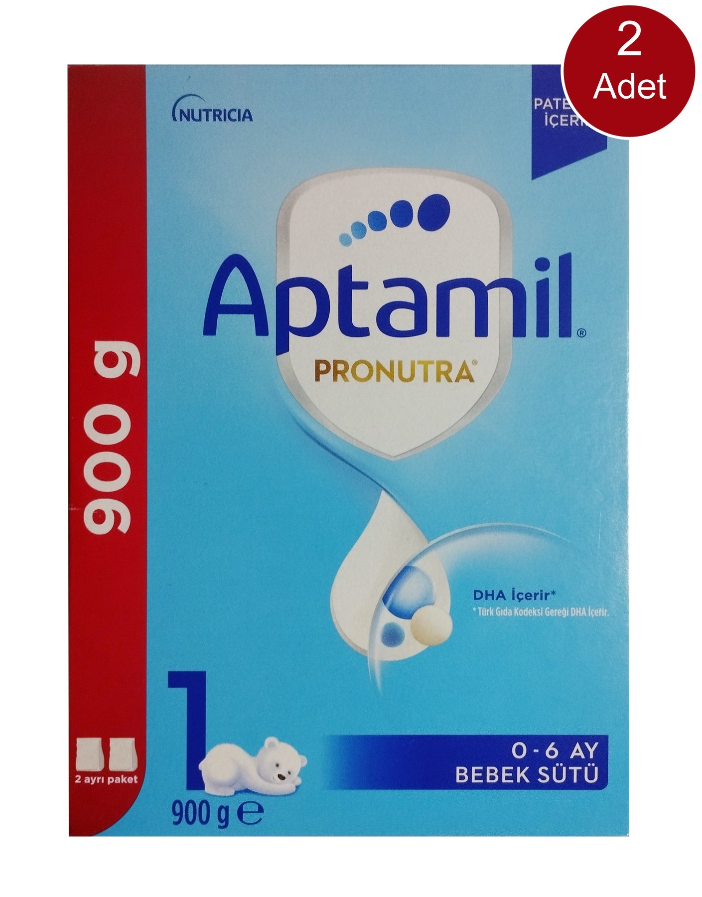 Aptamil 1 Bebek Sütü 900 gr 2 Adet
