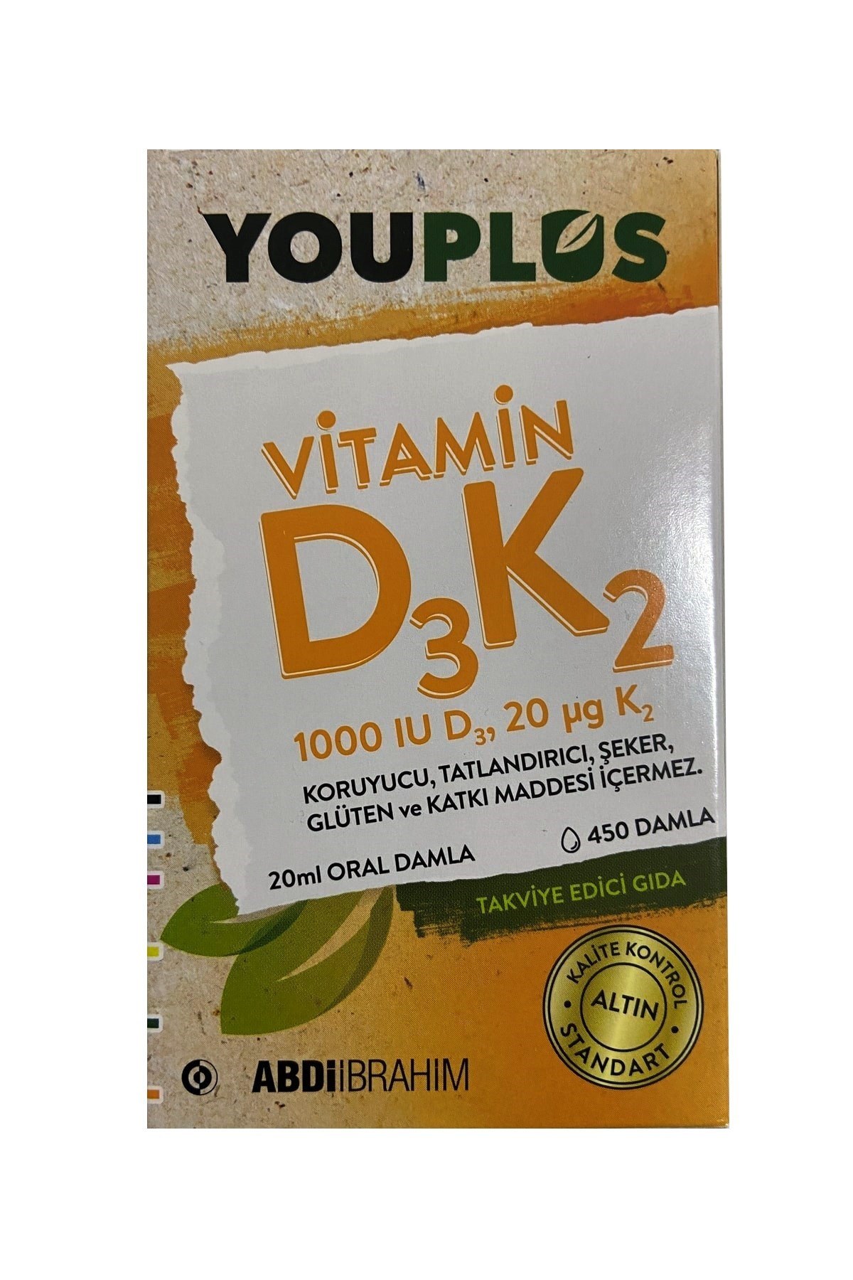 Youplus D3K2 1000 Iu 20 Ml Damla