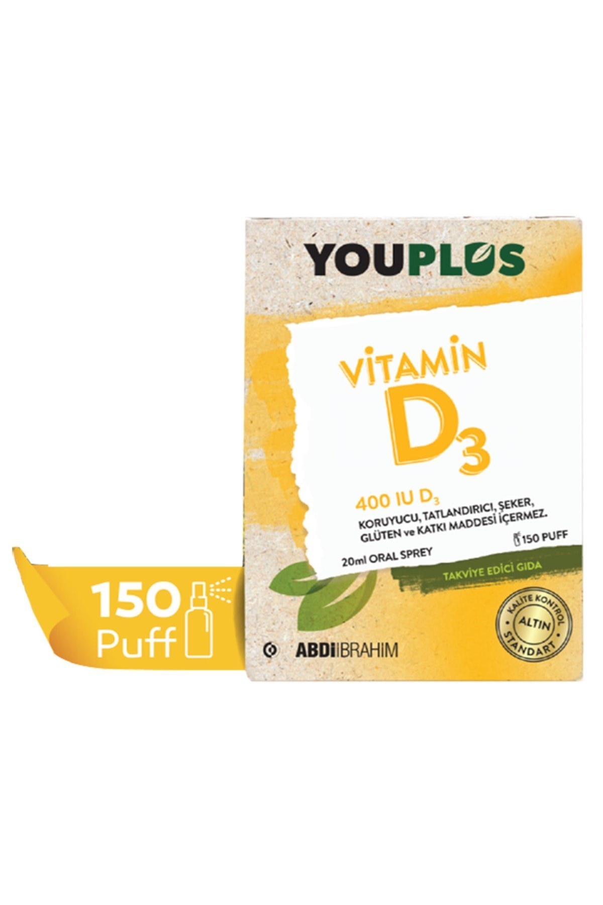 Youplus Vitamin D3 400 IE Oral Sprey 20 ml