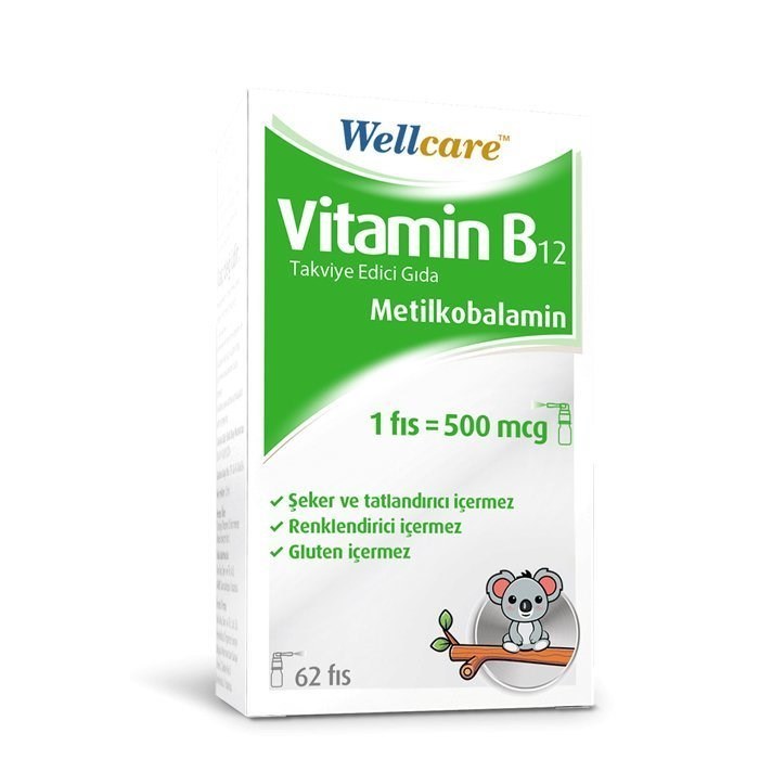 Wellcare Vitamin B12 (Metilkobalamin) 500 mcg Sprey 5 ml