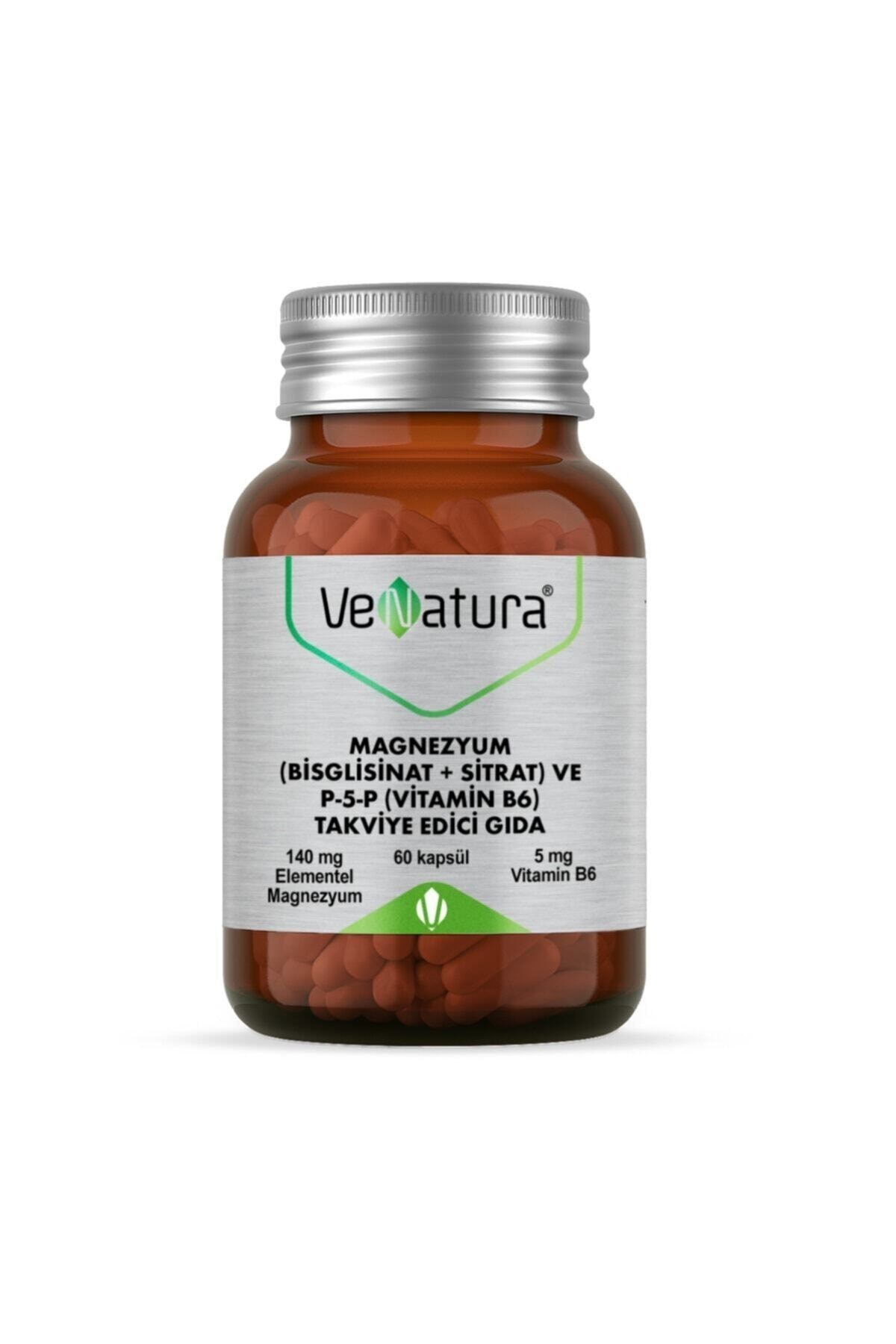 Venatura Magnezyum Bisglisinat+Sitrat+P5P+B6 60 Kapsül