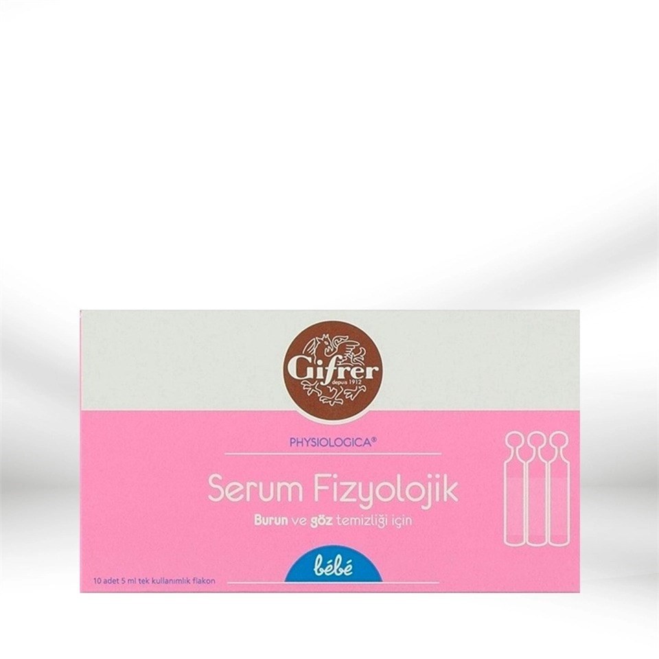 Gifrer Physiologica 5 ml 10 lu Flakon Serum Fizyolojik