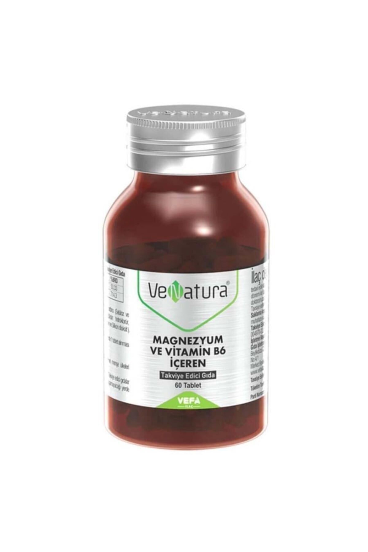 Magnezyum ve Vitamin B6 Takviye Edici Gıda 60 Tablet