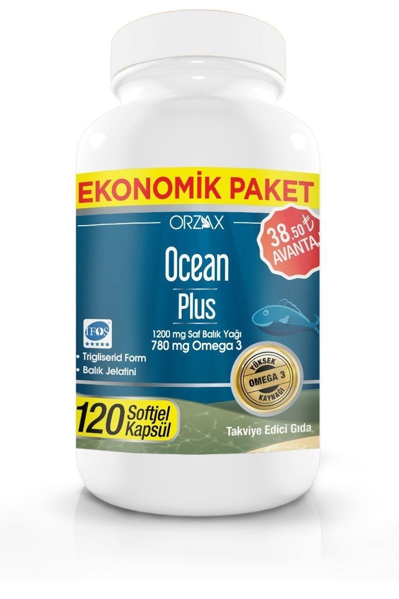 Ocean Plus 1200 mg 120 Kapsül Balık Yağı