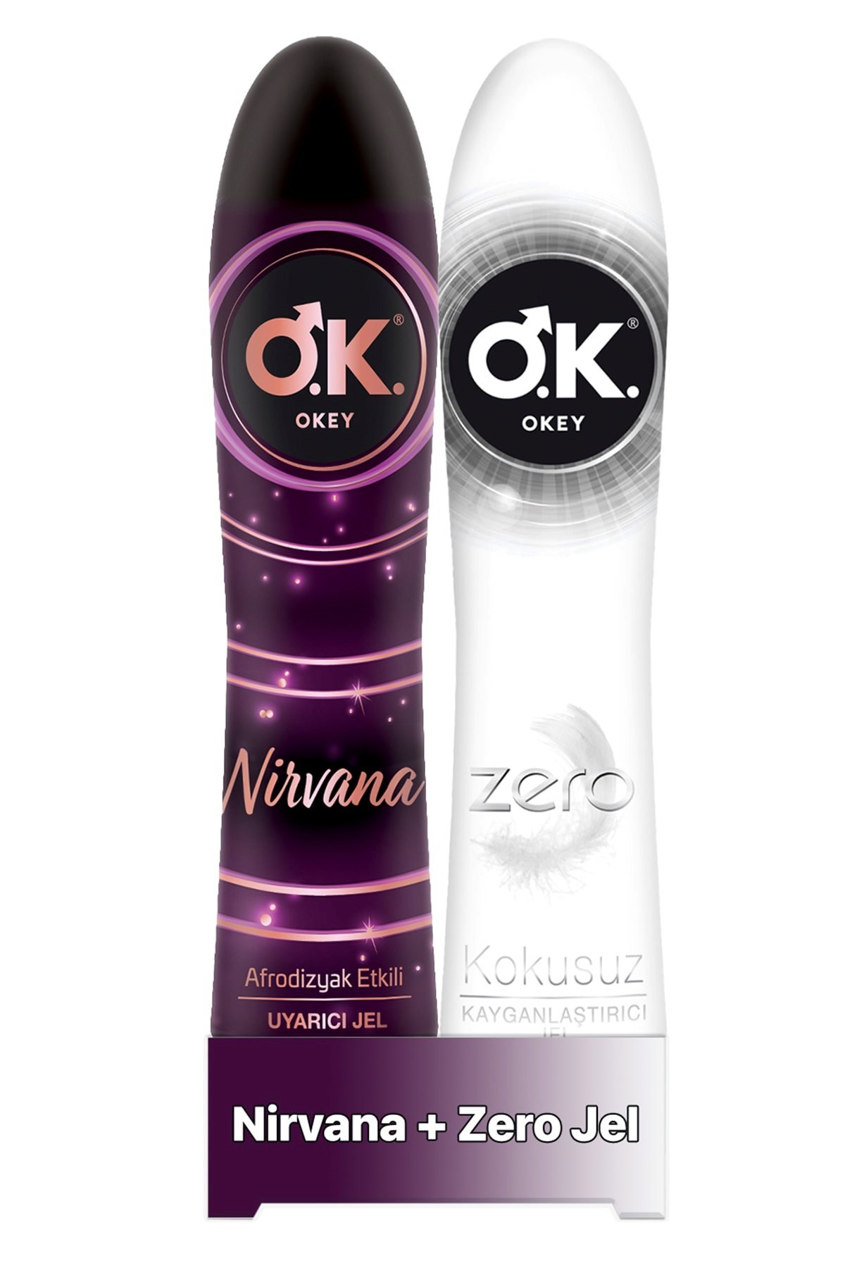 Nirvana Uyarıcı Jel 100 ml +Okey Zero Kayganlaştırıcı Jel 100 ml