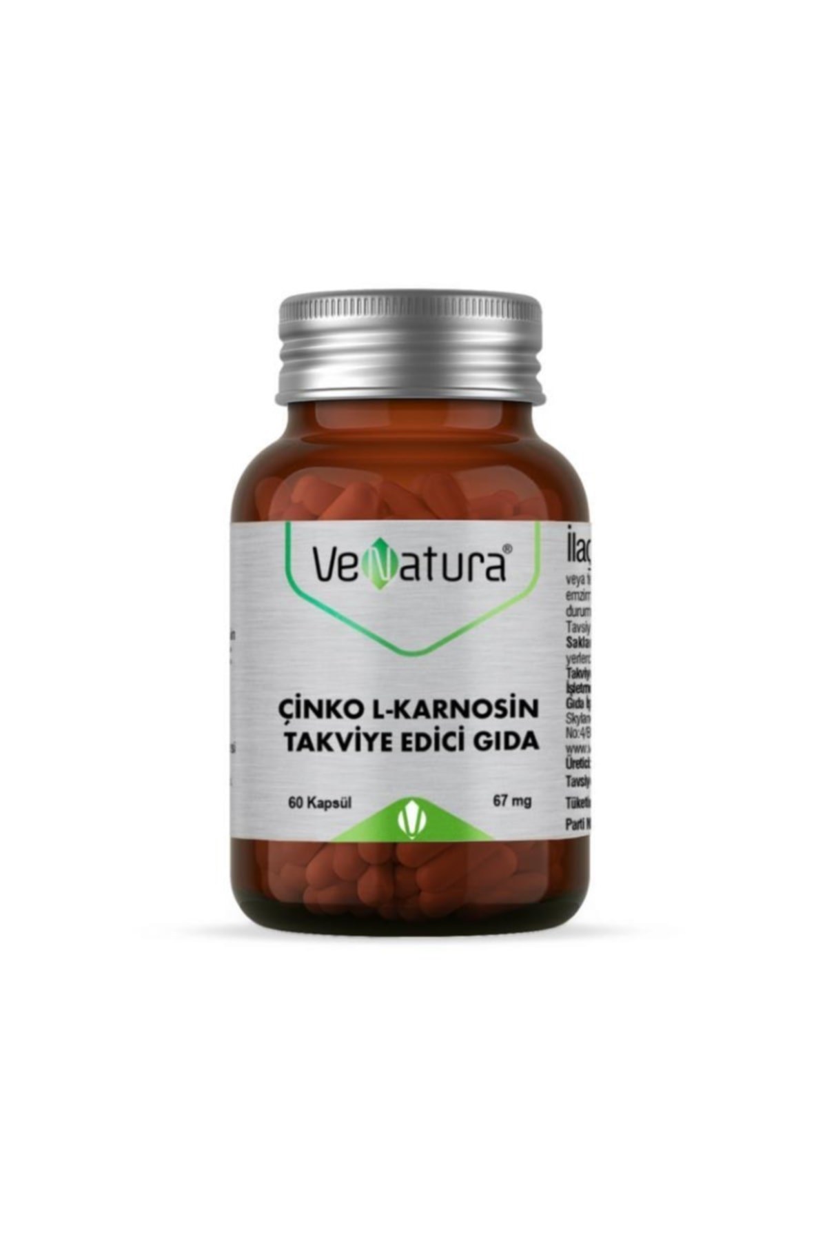 Venatura Çinko L- Karnosin 60 Kapsül