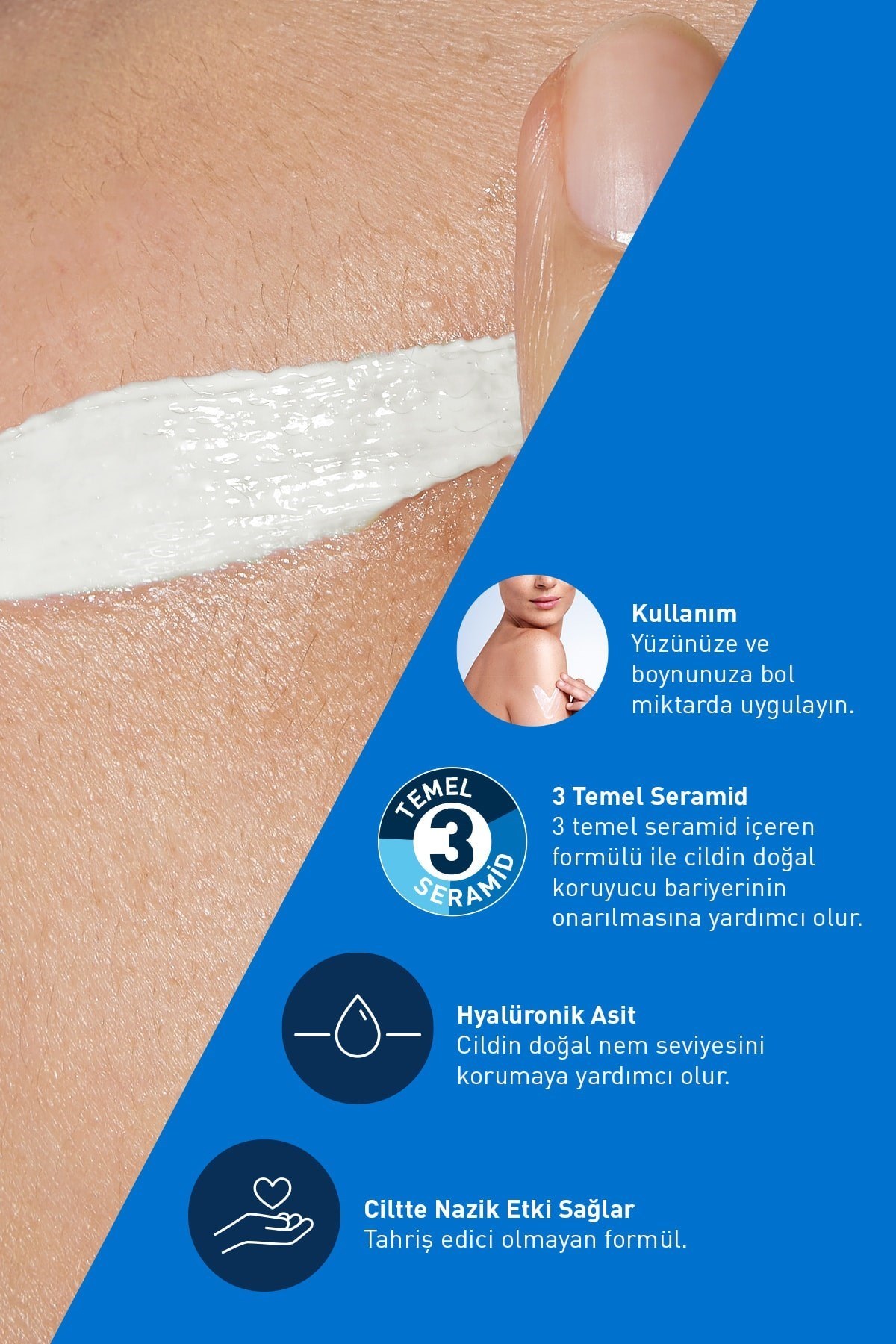 Cerave Normal ve Kuruya Dönük Ciltler İçin Yüz Nemlendirici Krem Spf 50 52 ml