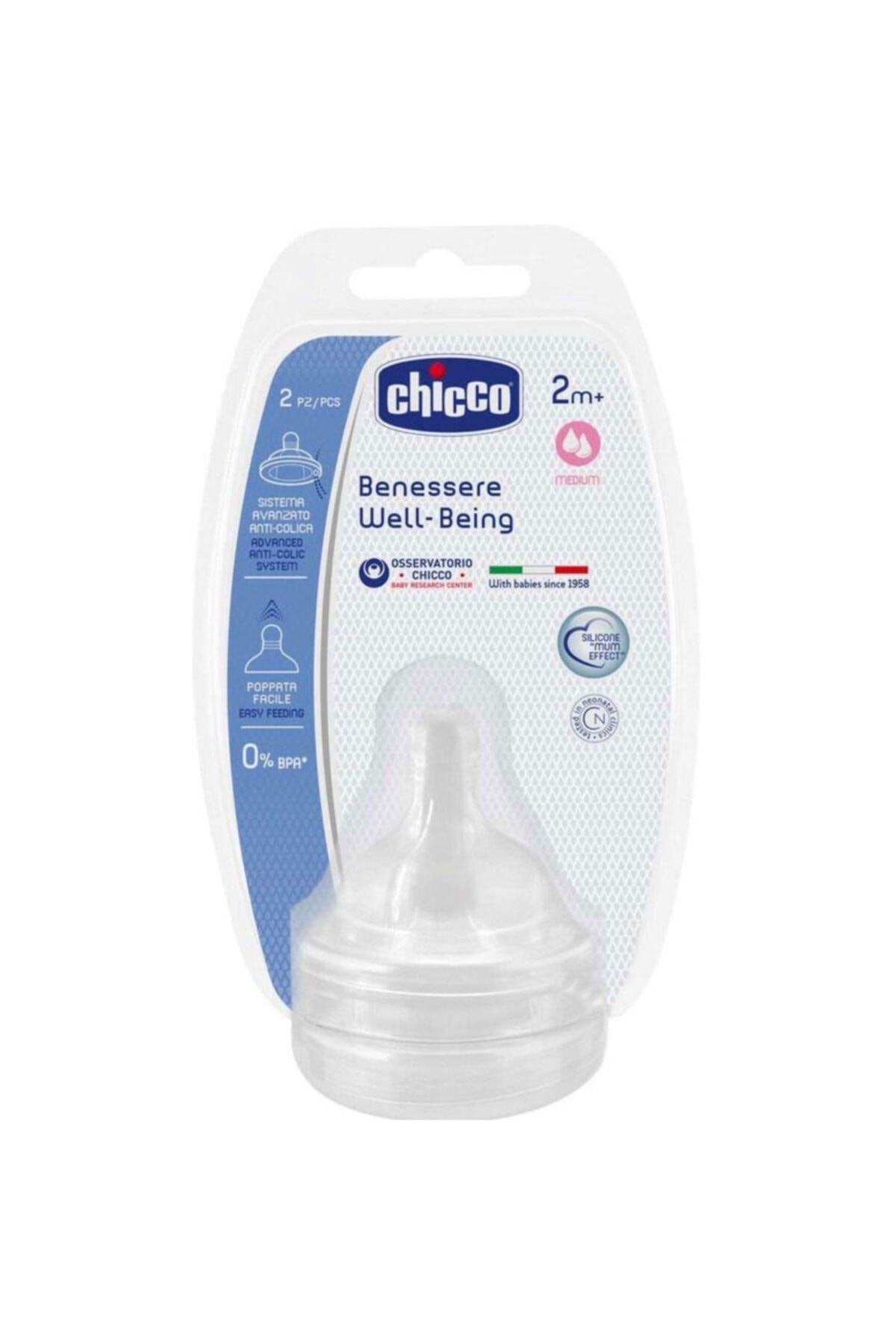 Chicco Benessere Well-Being 2+ Ay Biberon Emziği