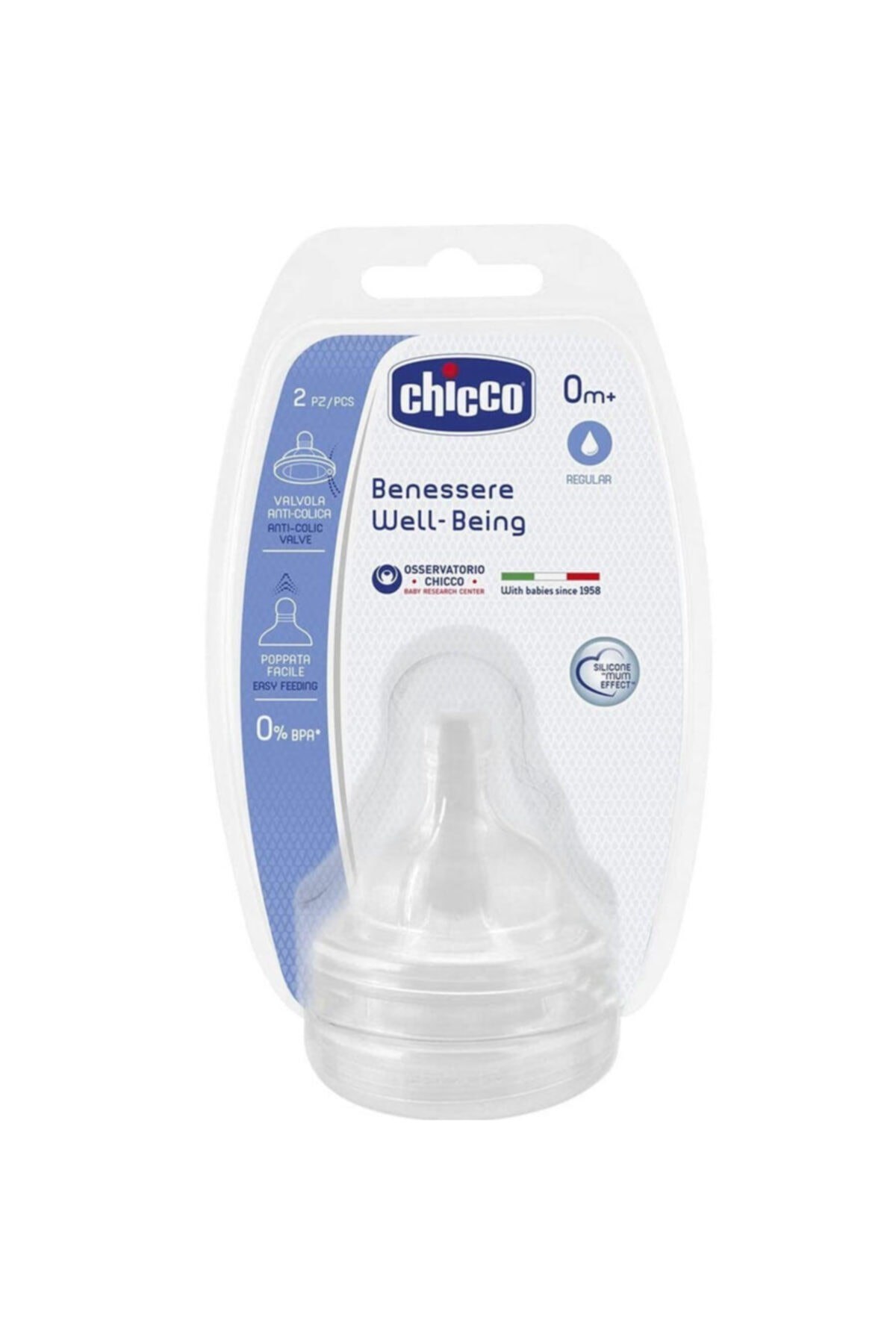 Chicco Benessere Well-Being 0+ Ay Biberon Emziği