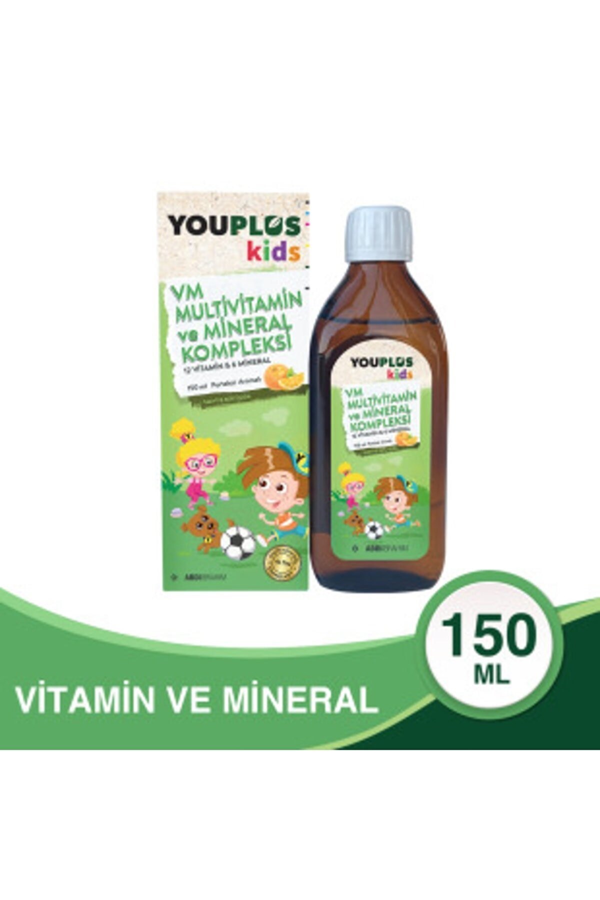 Youplus Kids VM Multivitamin ve Mineral Kompleksi 150 ml