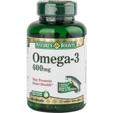 Nature's Bounty Omega 3 600 mg 90 Kapsül