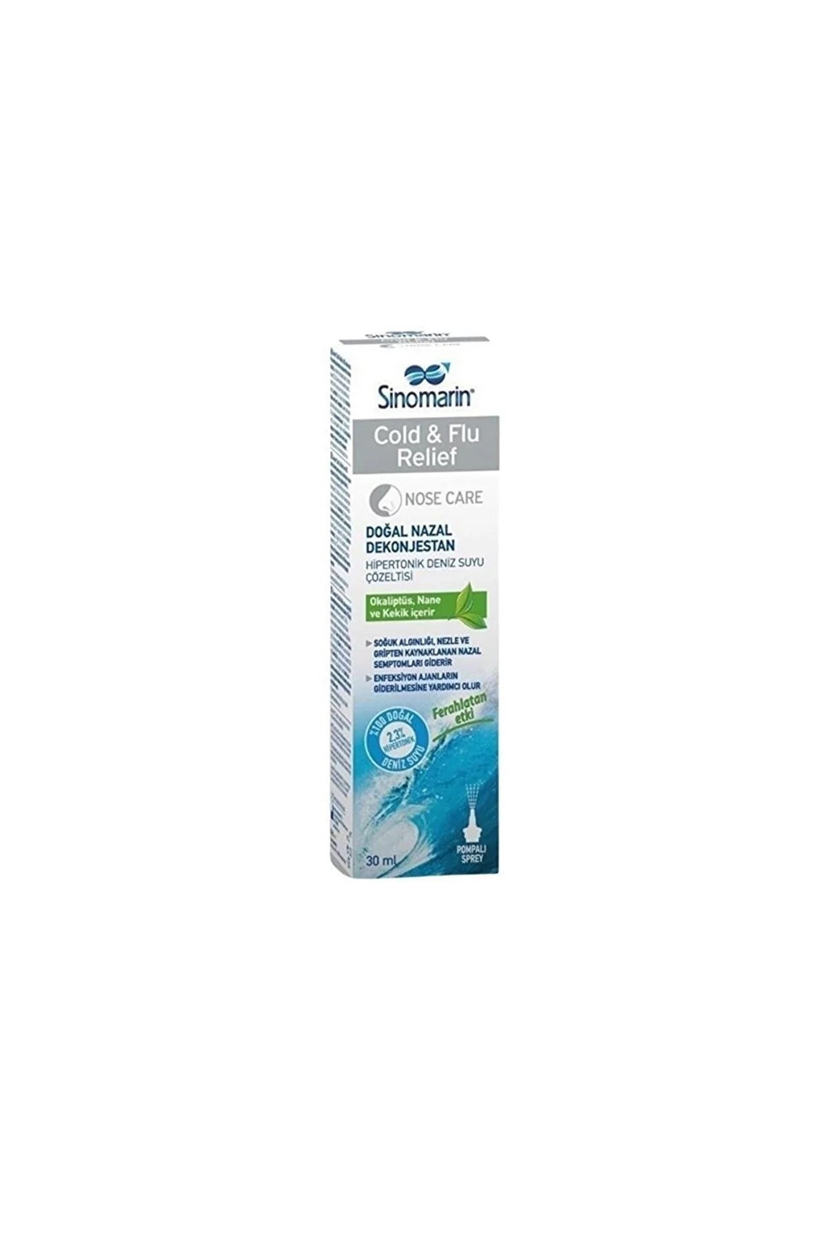 Sinomarin Cold Flu Relief Hipertonik Deniz Suyu 30 ml Burun Spreyi