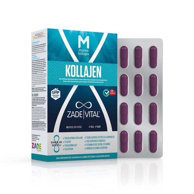 Zade Vital Marine Kollajen 40 Kapsül