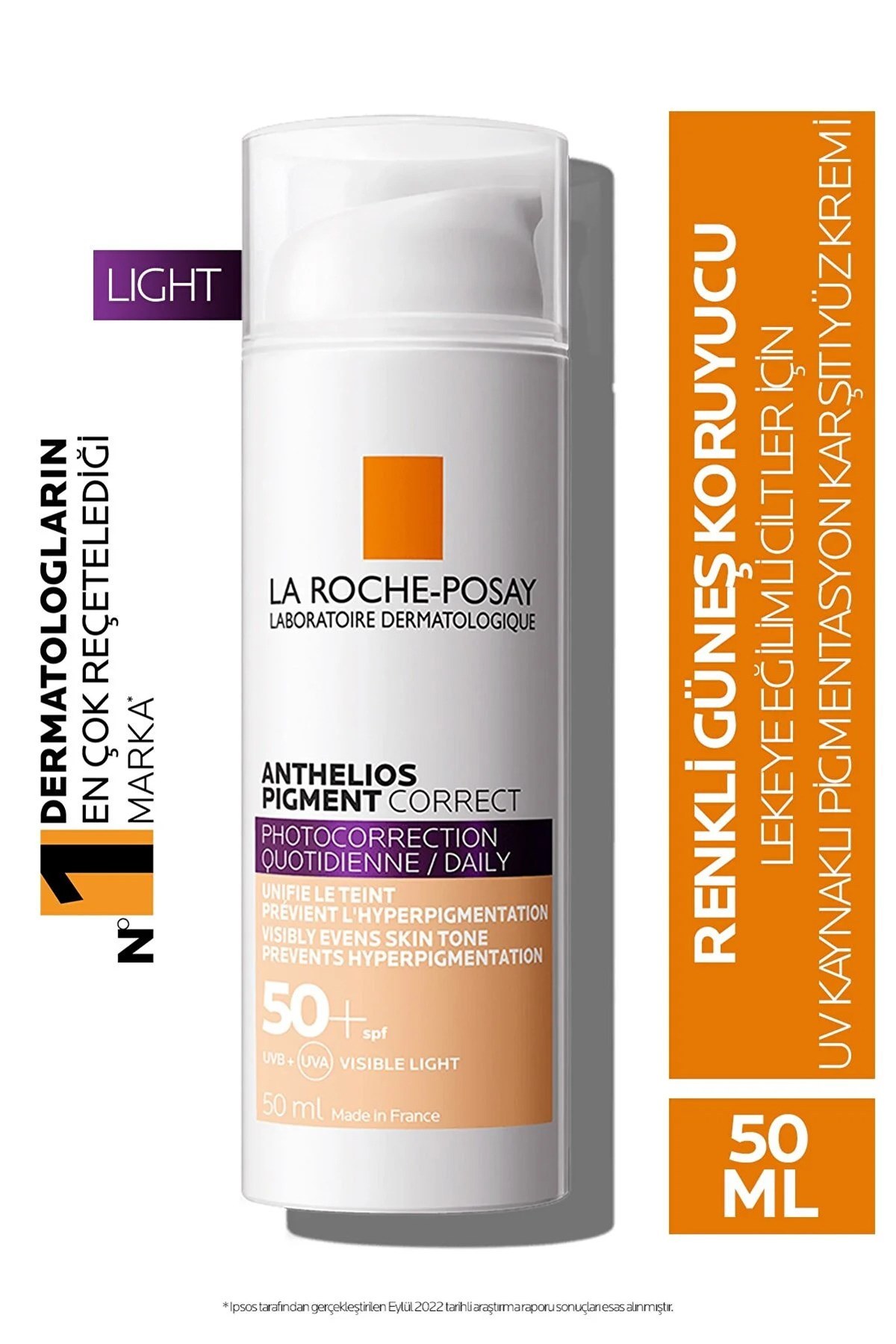 La Roche Posay Anthelios Pigment Correct Light Spf50 Renkli Güneş Kremi 50ml