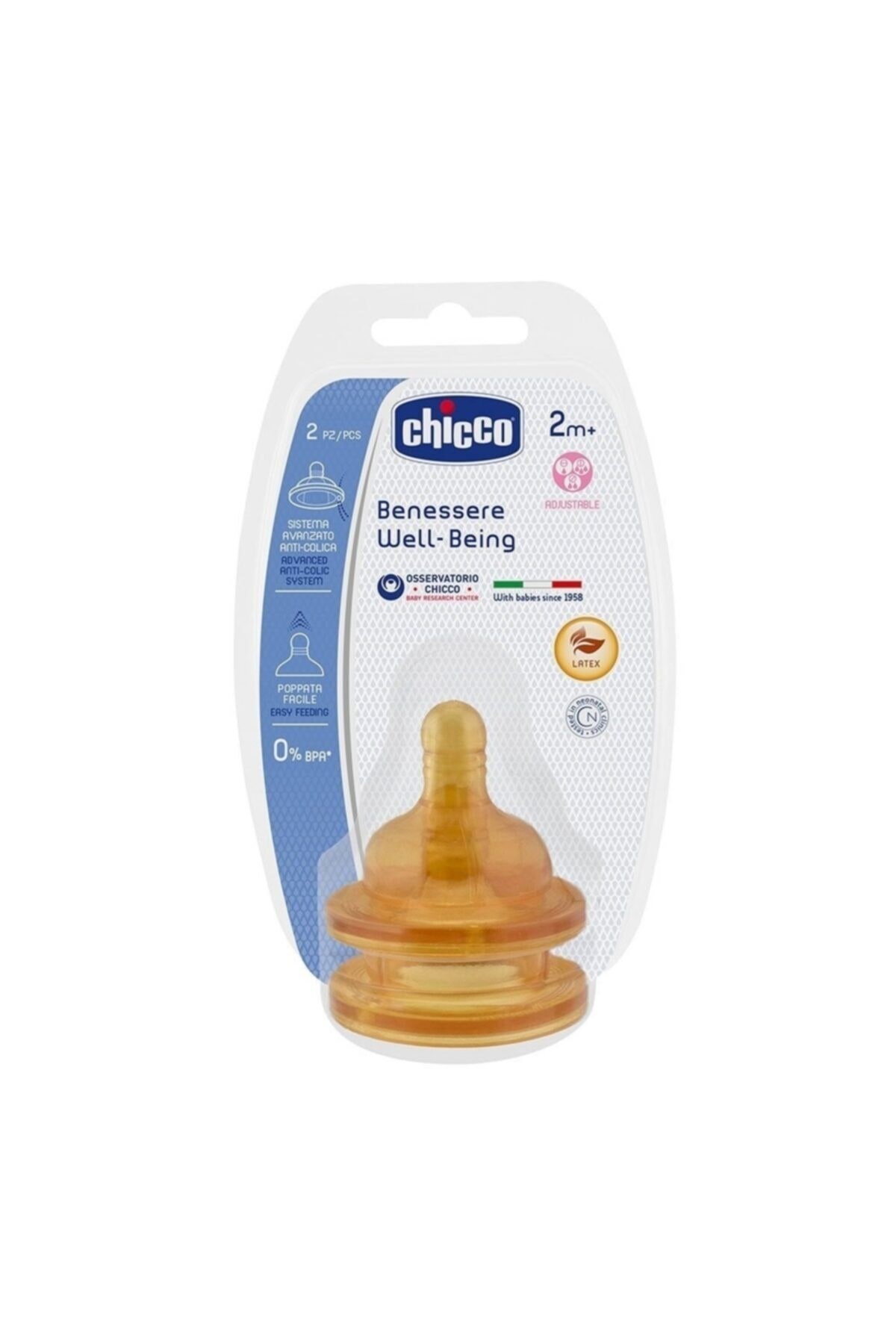 Chicco Benessere Well-Being 2m+ 2li Biberon Başlığı