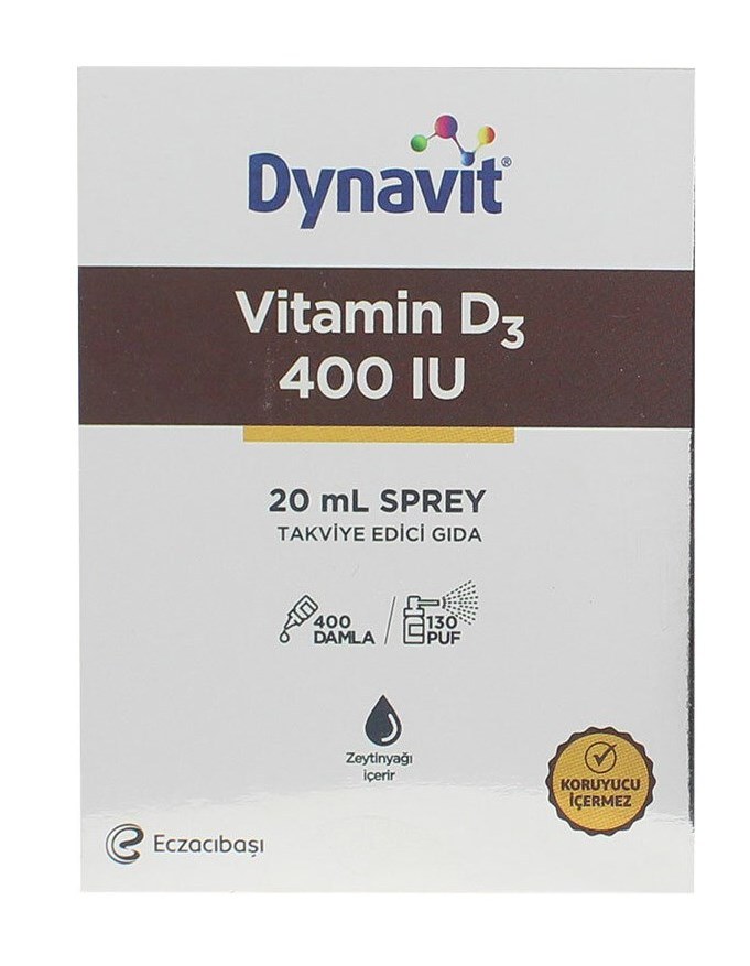 Dynavit Vitamin D3 400 Iu - 20 Ml Sprey