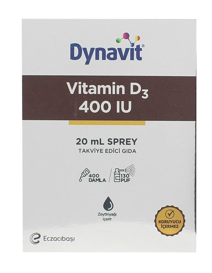 Dynavit Vitamin D3 400 Iu - 20 Ml Sprey