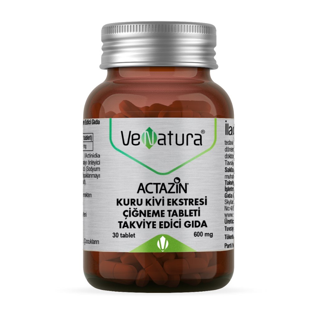 VeNatura Actazin Kuru Kivi Ektresi 30 Çiğneme Tableti