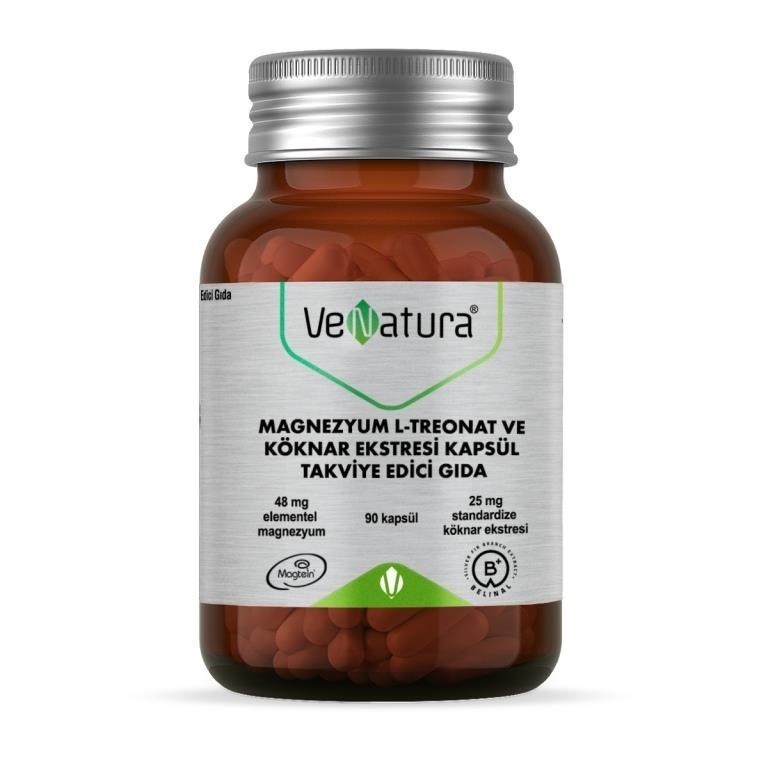 Venatura Magnezyum L-Treonat ve Köknar Ekstresi 90 Kapsül