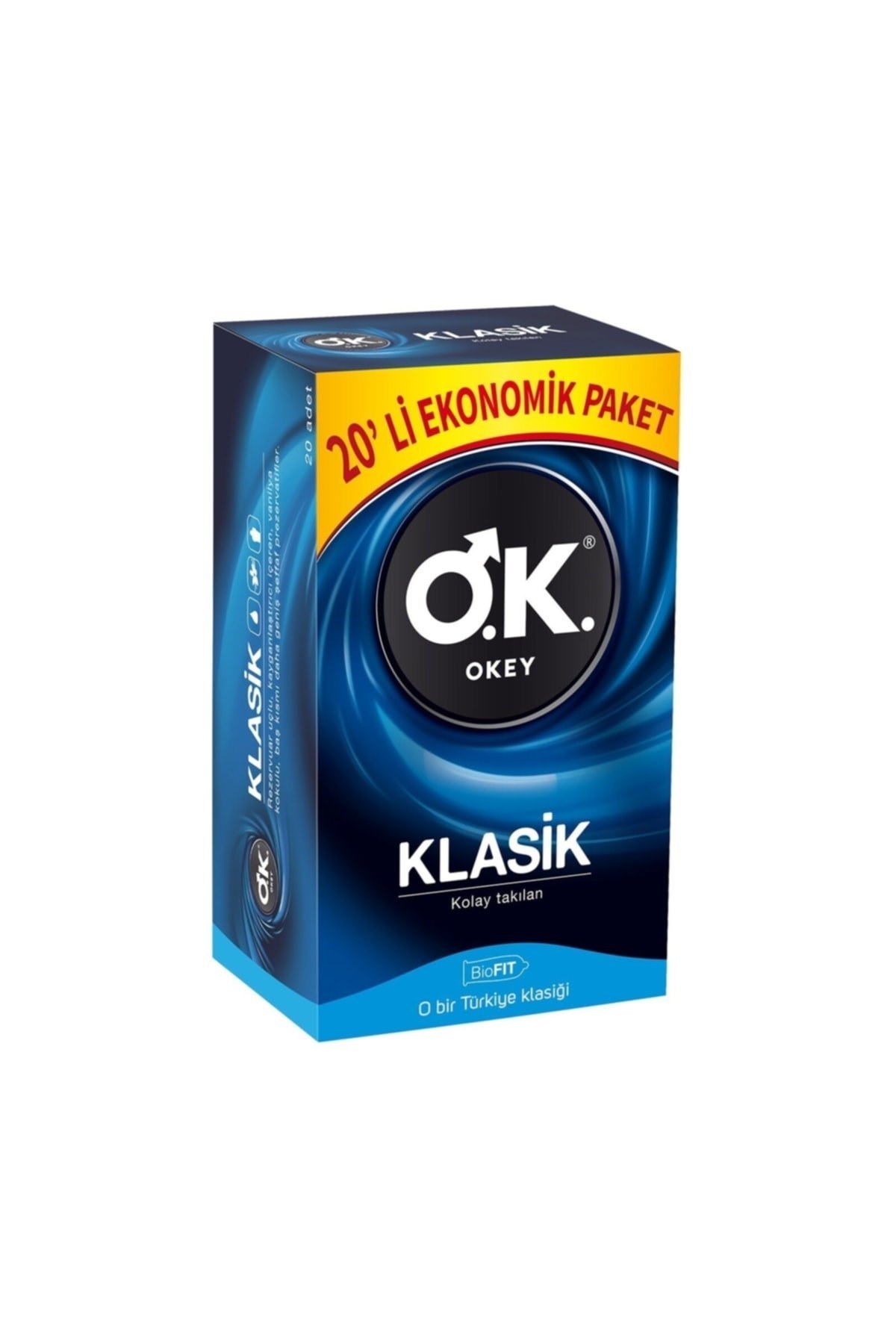 Okey Klasik 20 li Prezervatif & Rötar 20 li Prezervatif