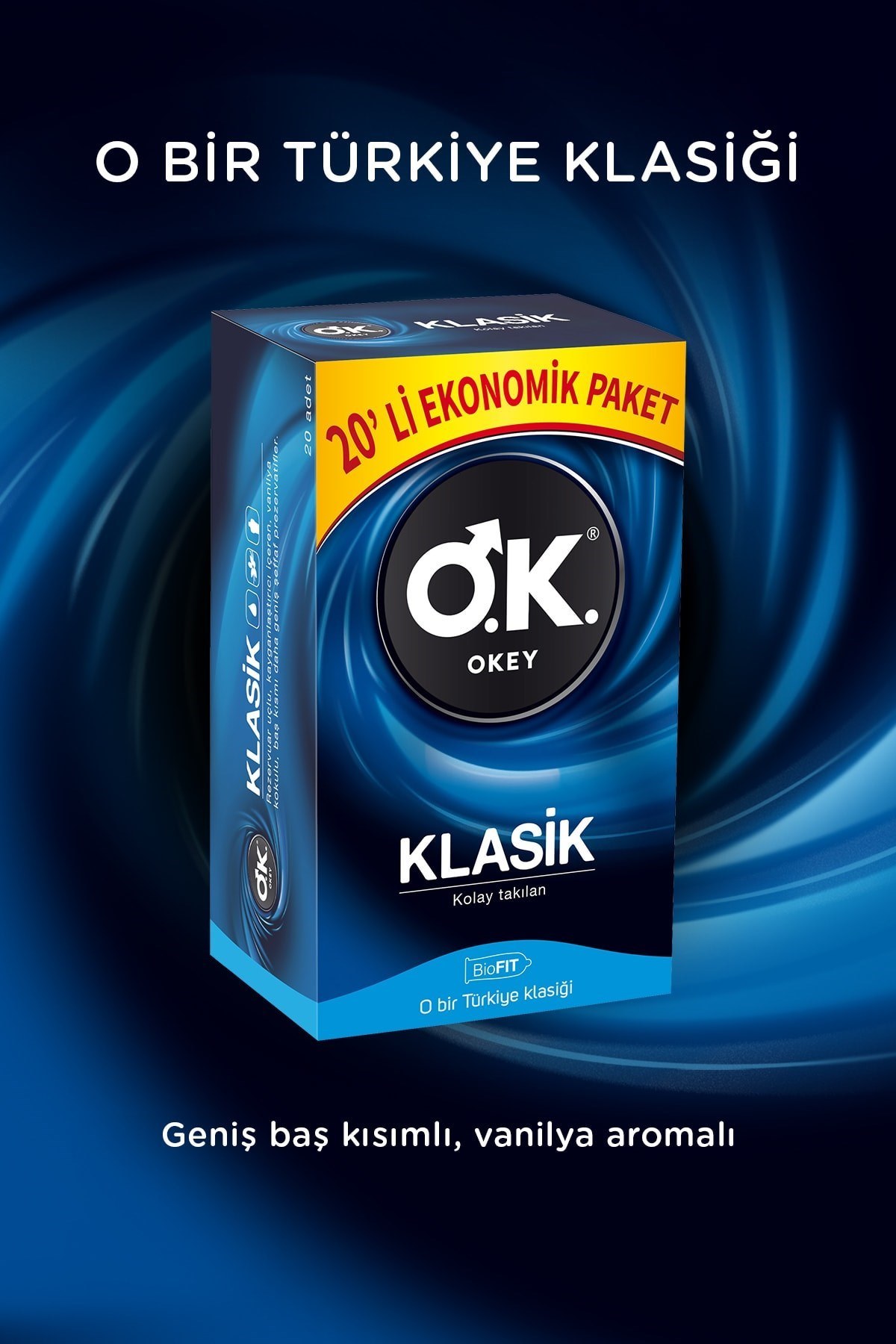 Okey Klasik 20 li Prezervatif & Rötar 20 li Prezervatif